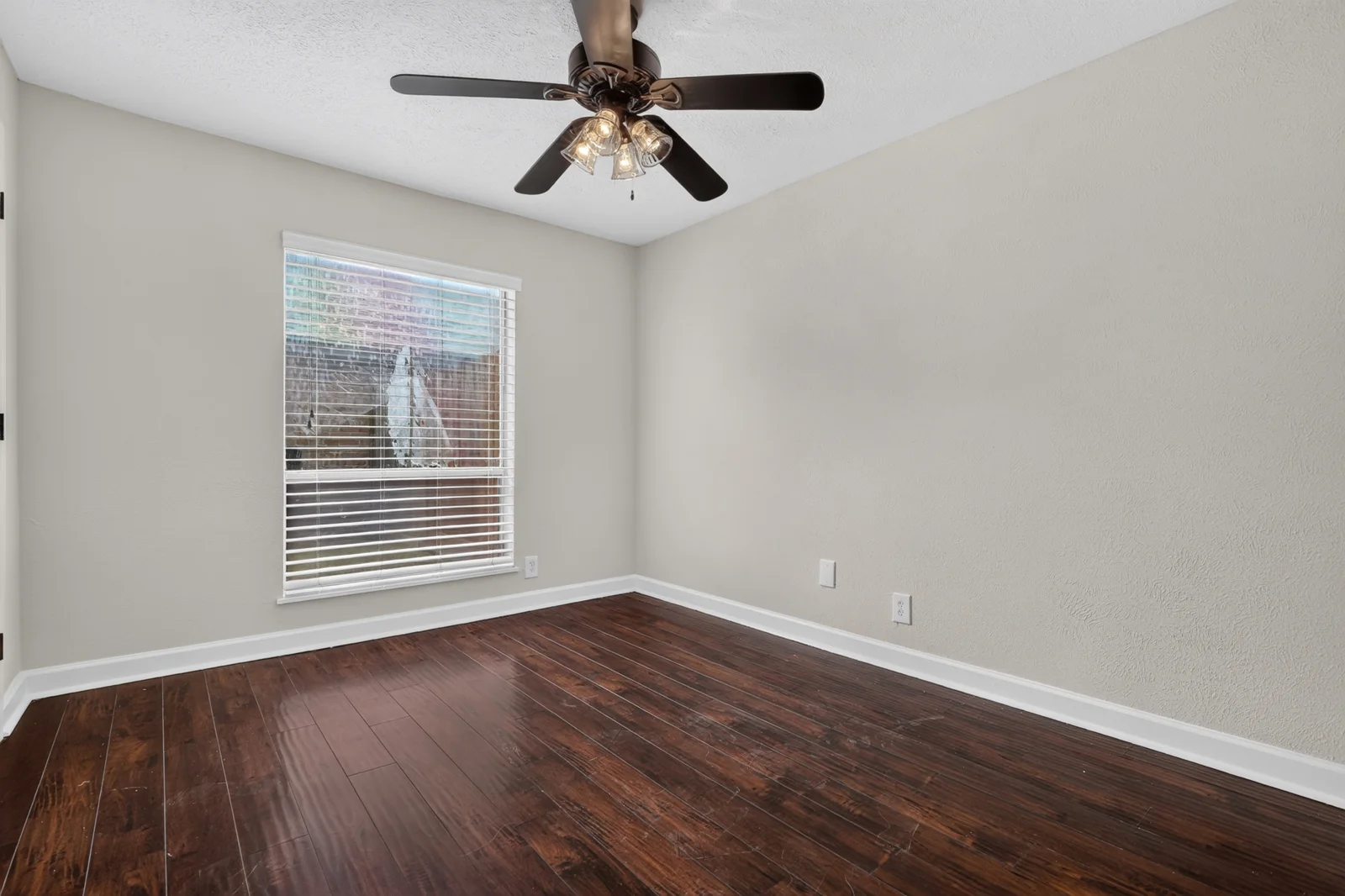 Original empty home office and reading corner