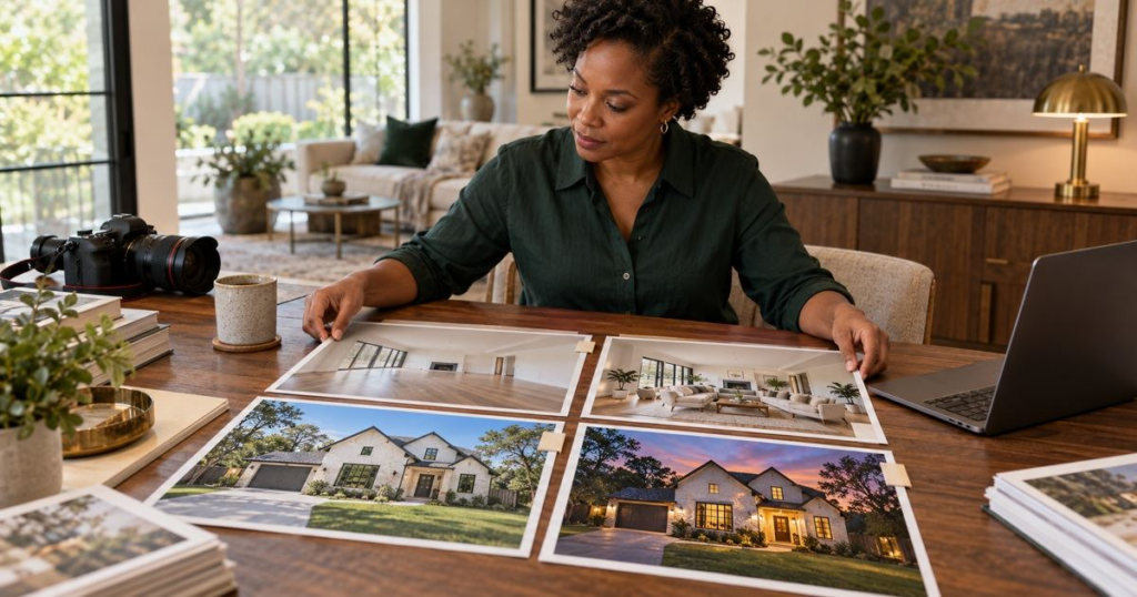 Editorial image illustrating virtual staging and virtual twilight for HAR listings